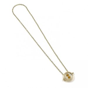 harry potter gold plated spinning time turner necklace