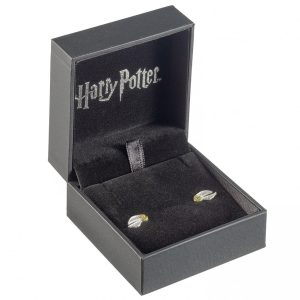 harry potter sterling silver earrings golden snitch