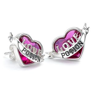 harry potter sterling silver crystal earrings love potion