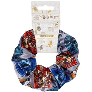 harry potter house crests hair scrunchie