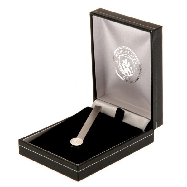 manchester city fc stainless steel tie slide
