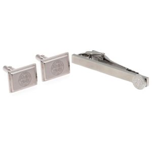 celtic fc tie slide & cufflink set