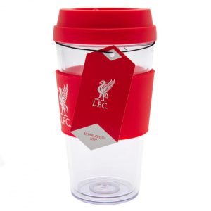 liverpool fc liverbird silicone grip travel mug