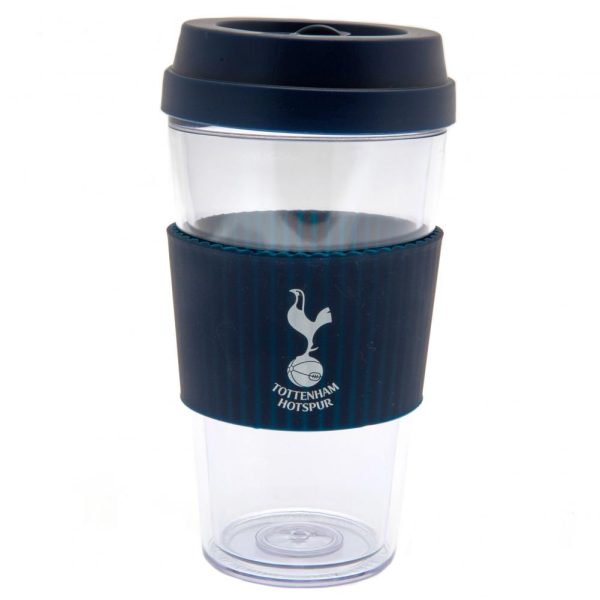 tottenham hotspur fc silicone grip travel mug