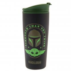 star wars: the mandalorian metal travel mug