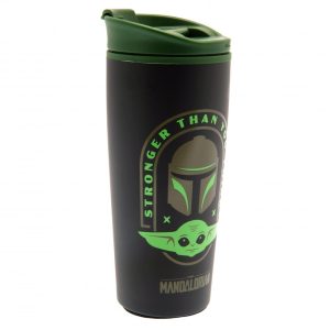 star wars: the mandalorian metal travel mug