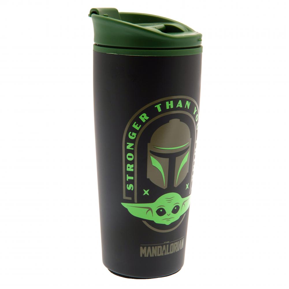 star wars: the mandalorian metal travel mug