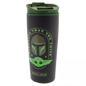 star wars: the mandalorian metal travel mug