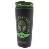 star wars: the mandalorian metal travel mug