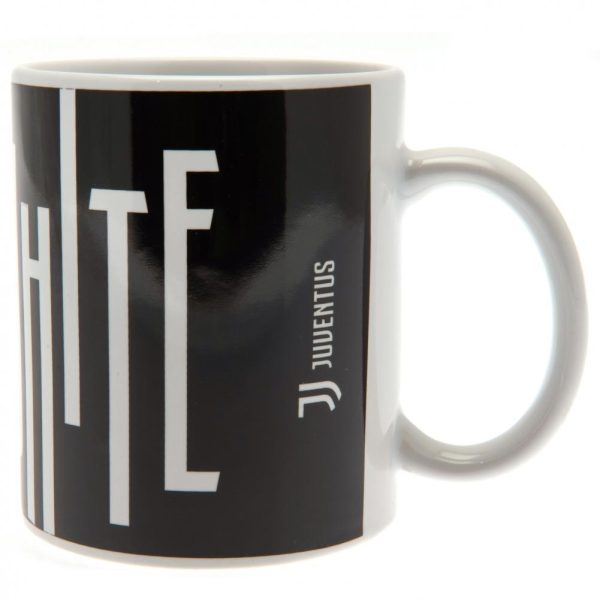 juventus fc black & white mug