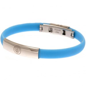 manchester city fc colour silicone bracelet