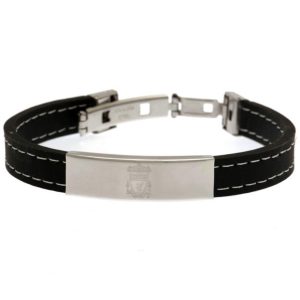 liverpool fc stitched silicone bracelet