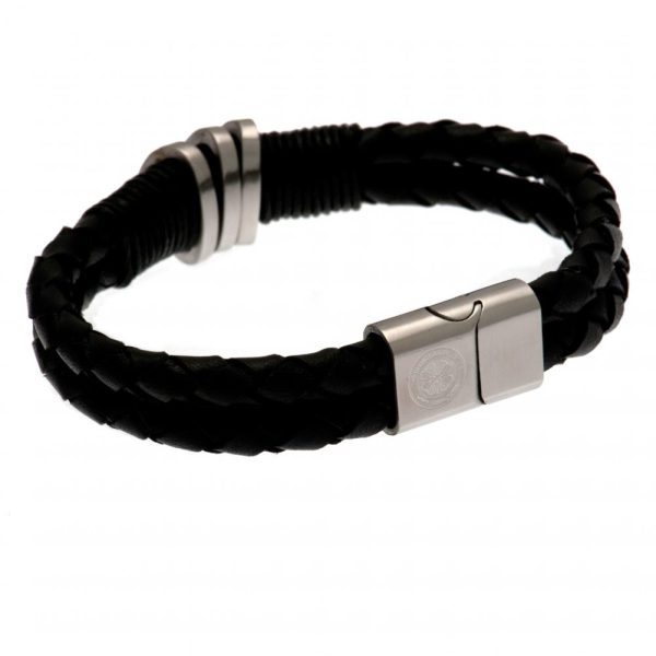 celtic fc leather bracelet