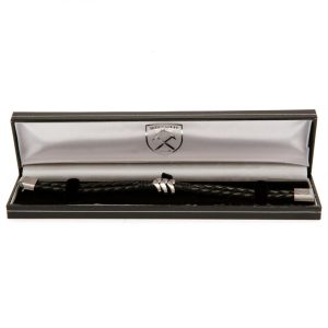 west ham united fc leather bracelet