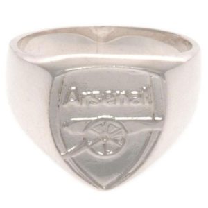arsenal fc sterling silver ring medium