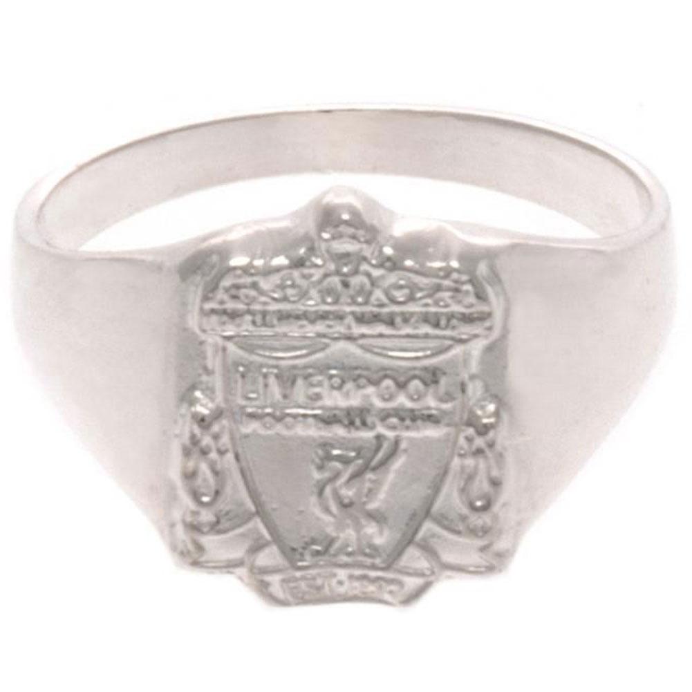 liverpool fc sterling silver ring small