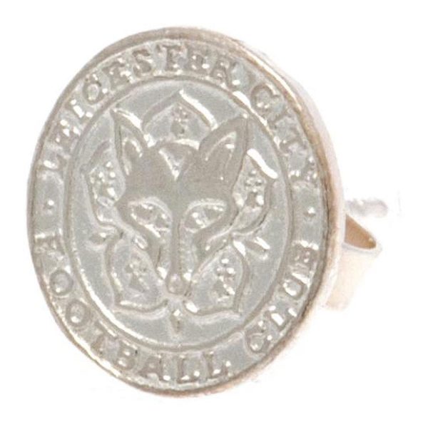leicester city fc sterling silver stud earring