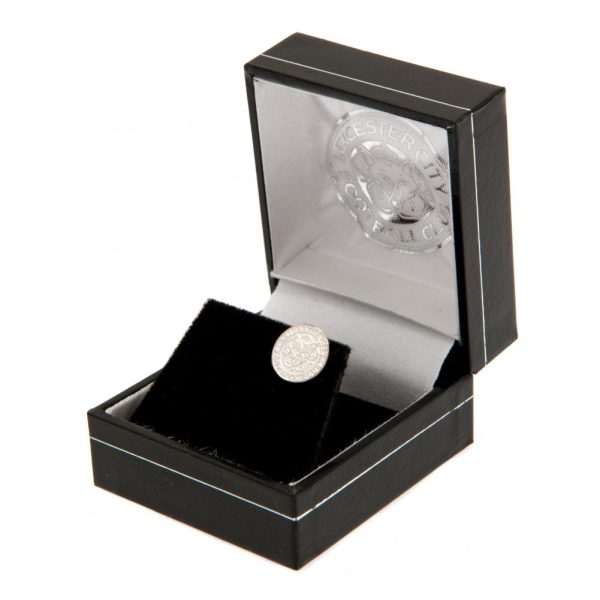 leicester city fc sterling silver stud earring