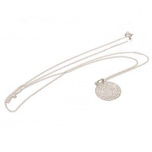 leicester city fc sterling silver pendant & chain