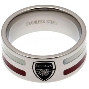 arsenal fc colour stripe ring small