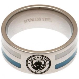 manchester city fc colour stripe ring large