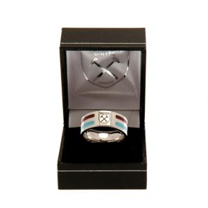 west ham united fc colour stripe ring large