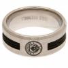 manchester city fc black inlay ring large