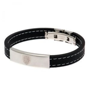 arsenal fc stitched silicone bracelet
