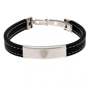 arsenal fc stitched silicone bracelet