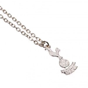 tottenham hotspur fc silver plated pendant & chain