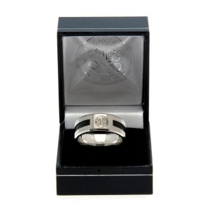 celtic fc black inlay ring large