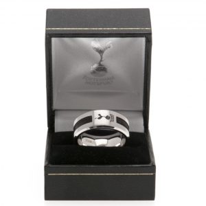 tottenham hotspur fc black inlay ring large