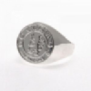 chelsea fc silver plated crest ring medium