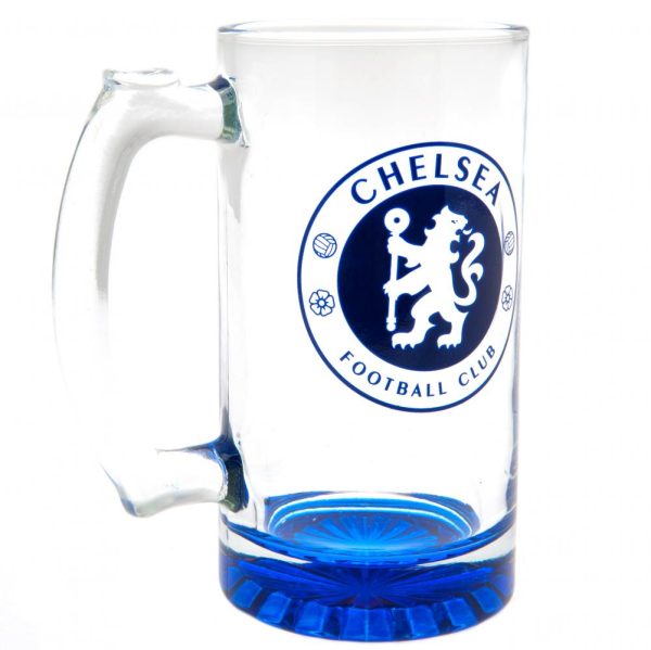 chelsea fc stein glass tankard