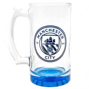 manchester city fc stein glass tankard