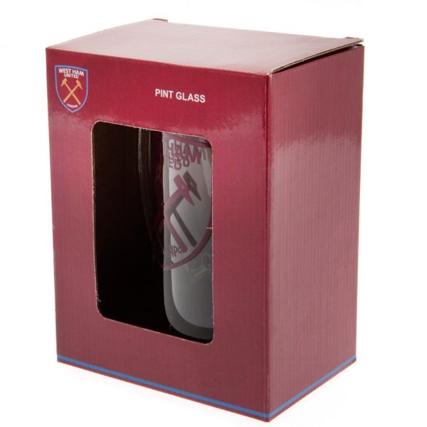 west ham united fc stein glass tankard