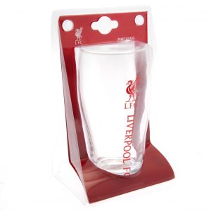 liverpool fc tulip pint glass