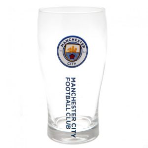 manchester city fc tulip pint glass