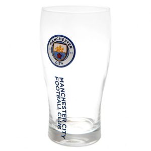 manchester city fc tulip pint glass