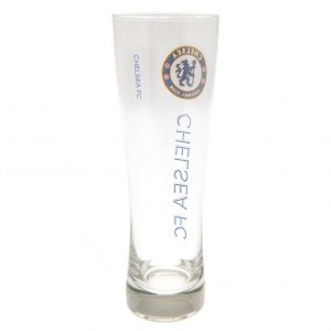 chelsea fc tall beer glass