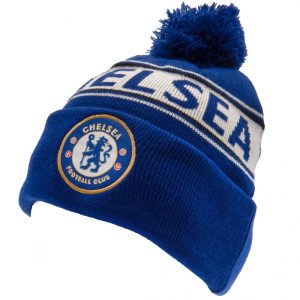 chelsea fc royal text ski hat