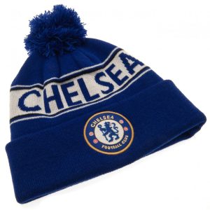 chelsea fc royal text ski hat