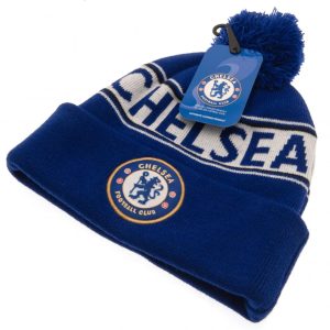 chelsea fc royal text ski hat
