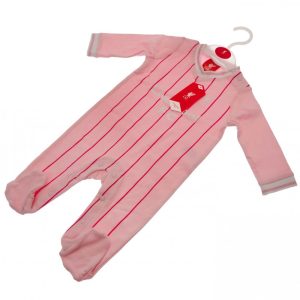 liverpool fc sleepsuit 6/9 mths pk