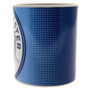 manchester city fc halftone mug