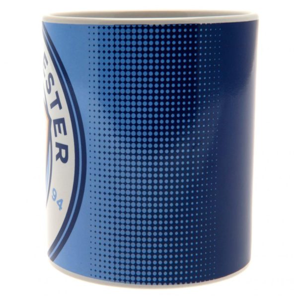 manchester city fc halftone mug