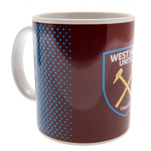 west ham united fc fade mug