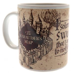 harry potter mug & coaster set marauders map