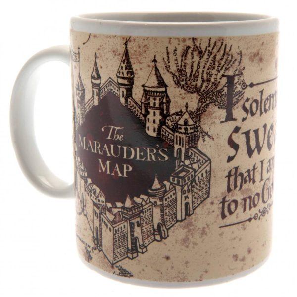 harry potter mug & coaster set marauders map