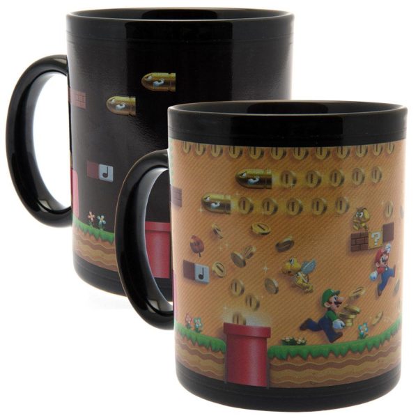 super mario heat changing mug